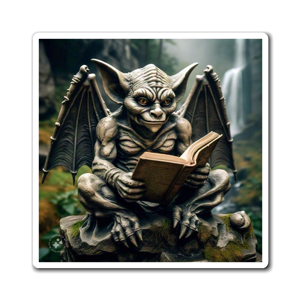 Spice up your fridge (or metal surfaces) with our Reading Gargoyle Magnet. This little guy loves books and is perfect for holding up important notes or reminders. A quirky addition to any home or office.