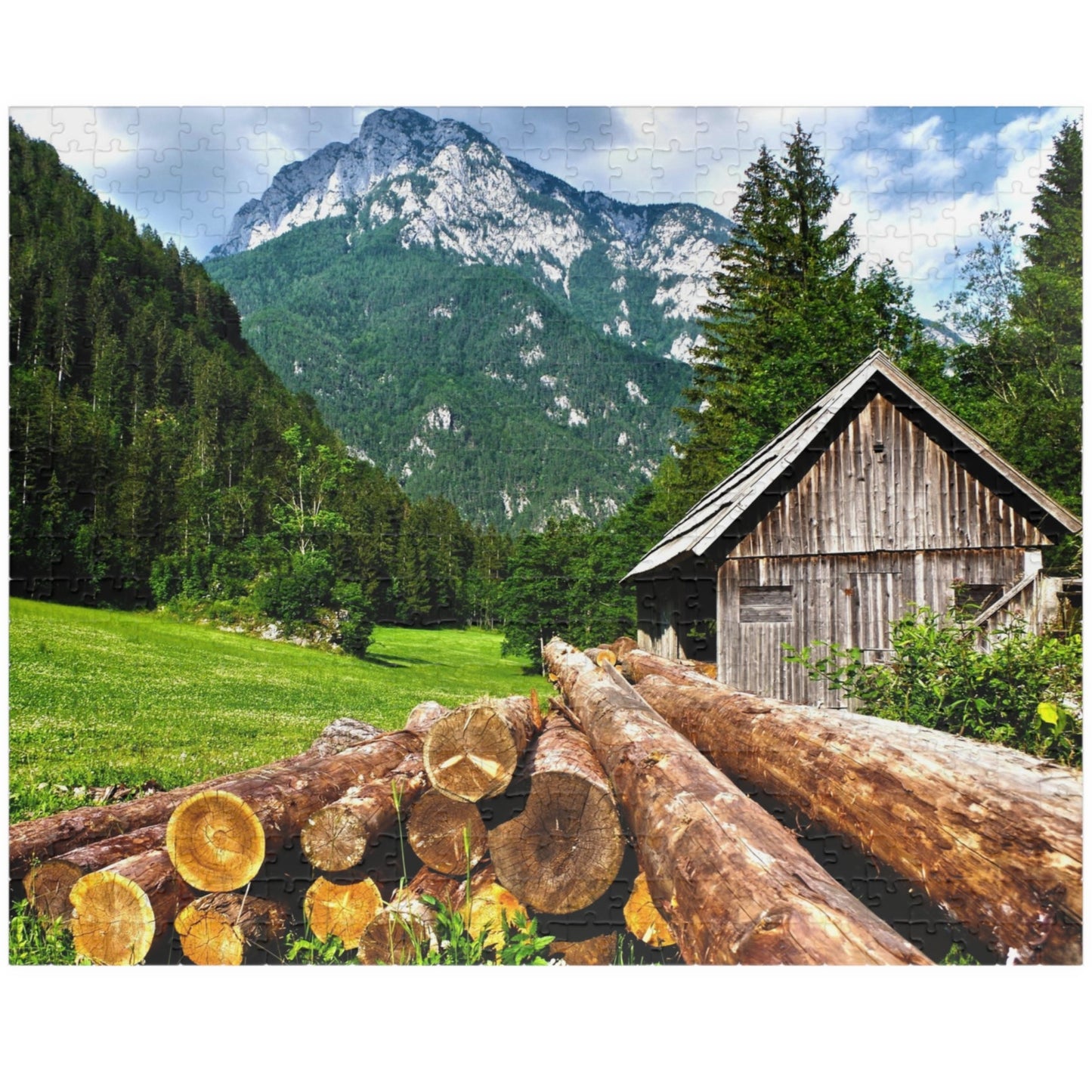 Experience the joys of the great outdoors with our Wood Cabin Mountains Puzzle. With 110-1014 pieces, this puzzle features a cozy wood cabin set against a stunning mountain backdrop. Made from high-quality materials, this puzzle is a perfect addition to any puzzle enthusiast's collection.