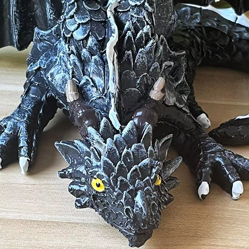 Transform your workspace into a realm of fantasy and wonder with our Winged Dragon Desktop Sculpture. Handcrafted with intricate details, this mythical creature adds a touch of magic to your surroundings. Let your imagination take flight with this inspiring and unique piece!