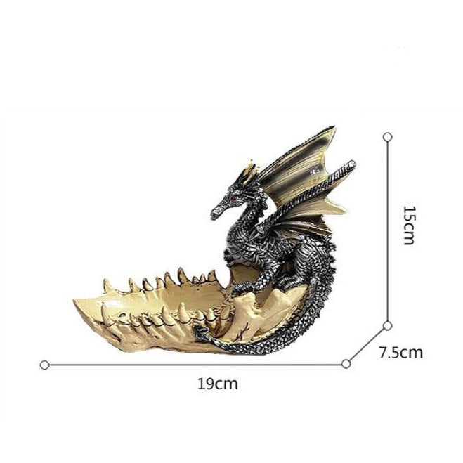 Introducing the Creative Dragon Tooth Resin Boat - a stunning visual representation of your love for adventure and the mystical. Crafted with precision and intricate details, this boat is a perfect addition to any home décor. Made with high-quality resin, it is durable and long-lasting. Step aboard and let your imagination sail away.