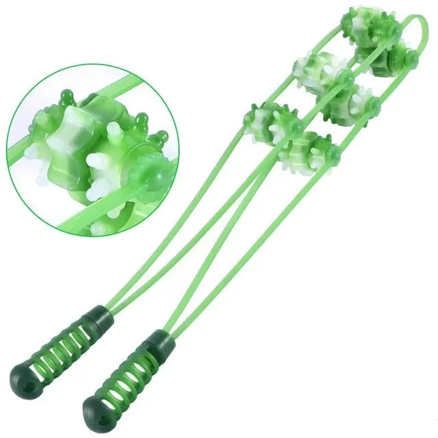 Improve circulation and relieve muscle tension with our Hand-held Roller Muscle Massager. With its ergonomic design and multiple massage nodes, this tool targets trigger points and provides deep tissue massage.