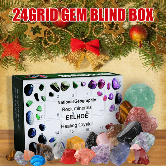 24 Grid Healing Crystals & Gemstones Gift Box