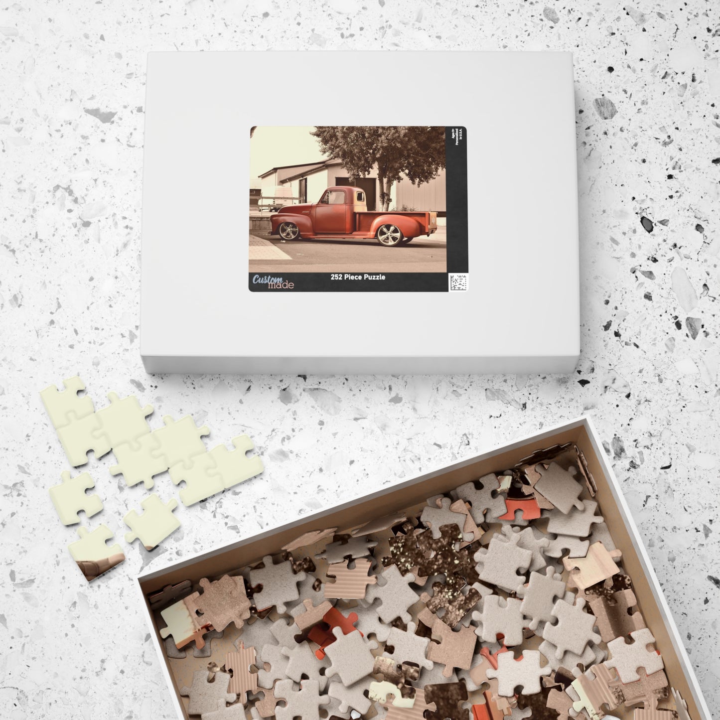 Experience nostalgia and challenge your mind with our Classic Chevrolet Truck Puzzle. With 110 to 1014 pieces, this timeless puzzle features a stunning image of a classic Chevrolet truck. Perfect for puzzle enthusiasts and car lovers alike, it makes a great addition to any puzzle collection.