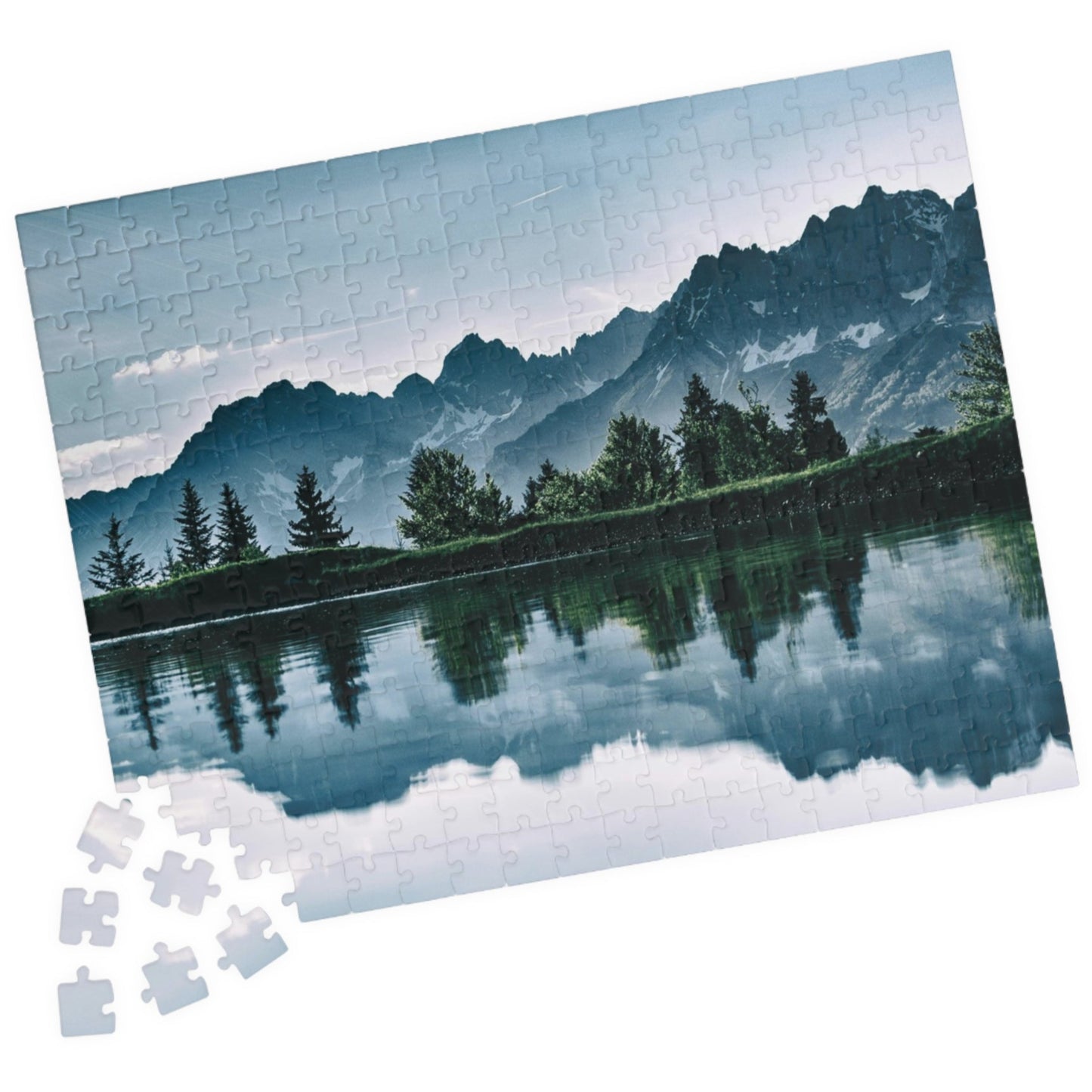 Unleash your inner artist with our Island of Trees Puzzle. This high-quality jigsaw puzzle, available in 110 to 1014 pieces, depicts a tranquil island surrounded by a lush forest. Take a break from the hustle and bustle of daily life and immerse yourself in the beauty of nature with this luxurious and exclusive puzzle.