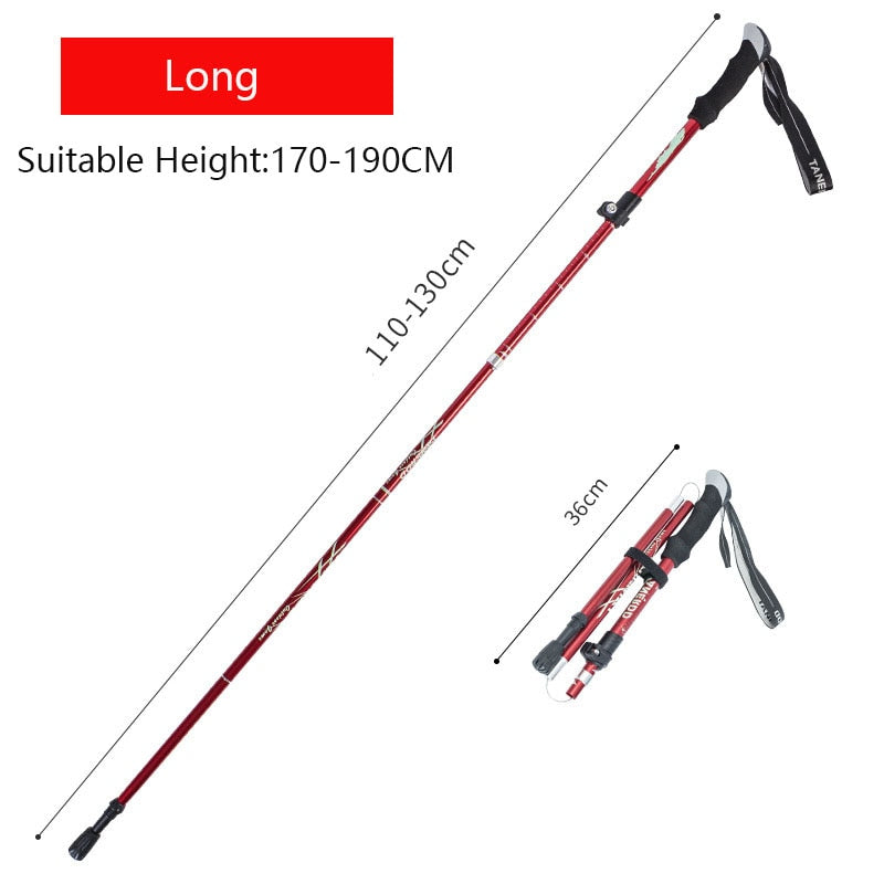 Experience stability and comfort on every step with the Ultralight Anti-Shock Telescopic Walking Stick. Designed to reduce impact and absorb shocks, this walking stick eases strain on your joints during long walks or hikes.