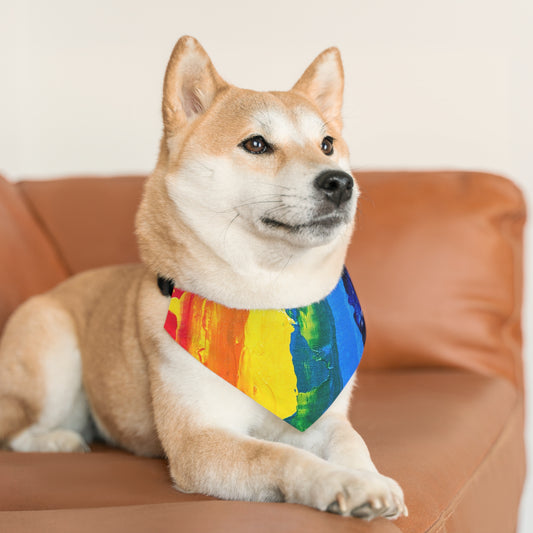 The pet bandana collar puts a fun spin on standard animal accessories. It is made of polyester duck fabric and is sublimation printable on one side. The bandana collar is available in three sizes to fit any pet.