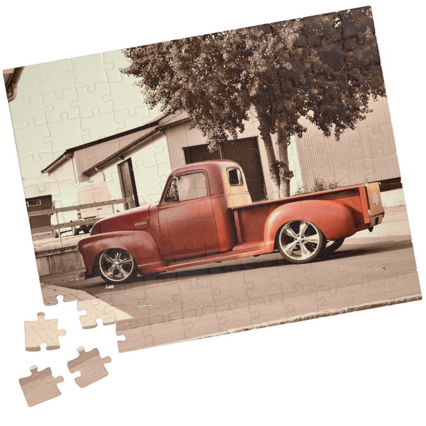 Experience nostalgia and challenge your mind with our Classic Chevrolet Truck Puzzle. With 110 to 1014 pieces, this timeless puzzle features a stunning image of a classic Chevrolet truck. Perfect for puzzle enthusiasts and car lovers alike, it makes a great addition to any puzzle collection.