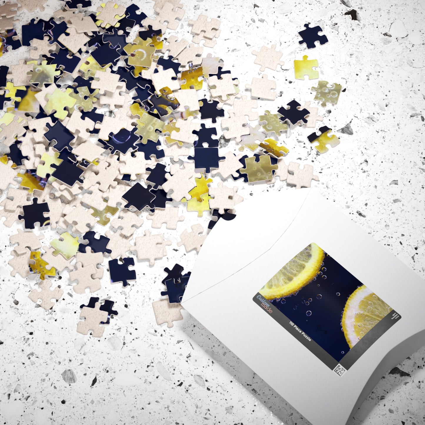 Indulge in a burst of citrus with our Bubbly Lemon Slices Puzzle! With 110 to 1014 pieces, this puzzle will challenge your mind and relax your soul. Perfect for puzzle lovers, the vibrant lemon slices will brighten up any room. Bring home a slice of joy today!