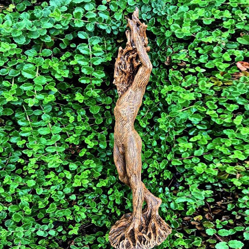 Bring the enchantment of the forest into your home with our Forest God and Tree Goddess statue made of durable resin. Hand-crafted with intricate details, this statue will add a mystical touch to any room. Perfect for nature lovers, this statue is a must-have addition to your decor.