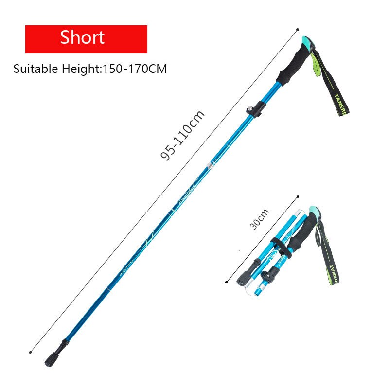 Experience stability and comfort on every step with the Ultralight Anti-Shock Telescopic Walking Stick. Designed to reduce impact and absorb shocks, this walking stick eases strain on your joints during long walks or hikes.