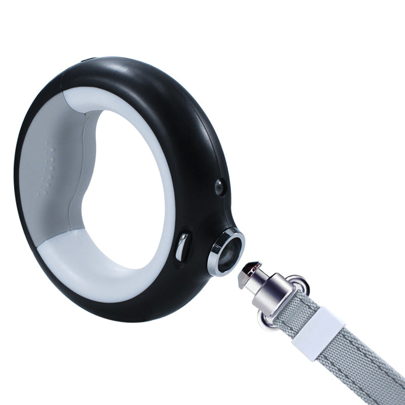 Ensure your dog’s safety and visibility during nighttime walks with this Colorful LED Retractable Night Safety Dog Leash.
