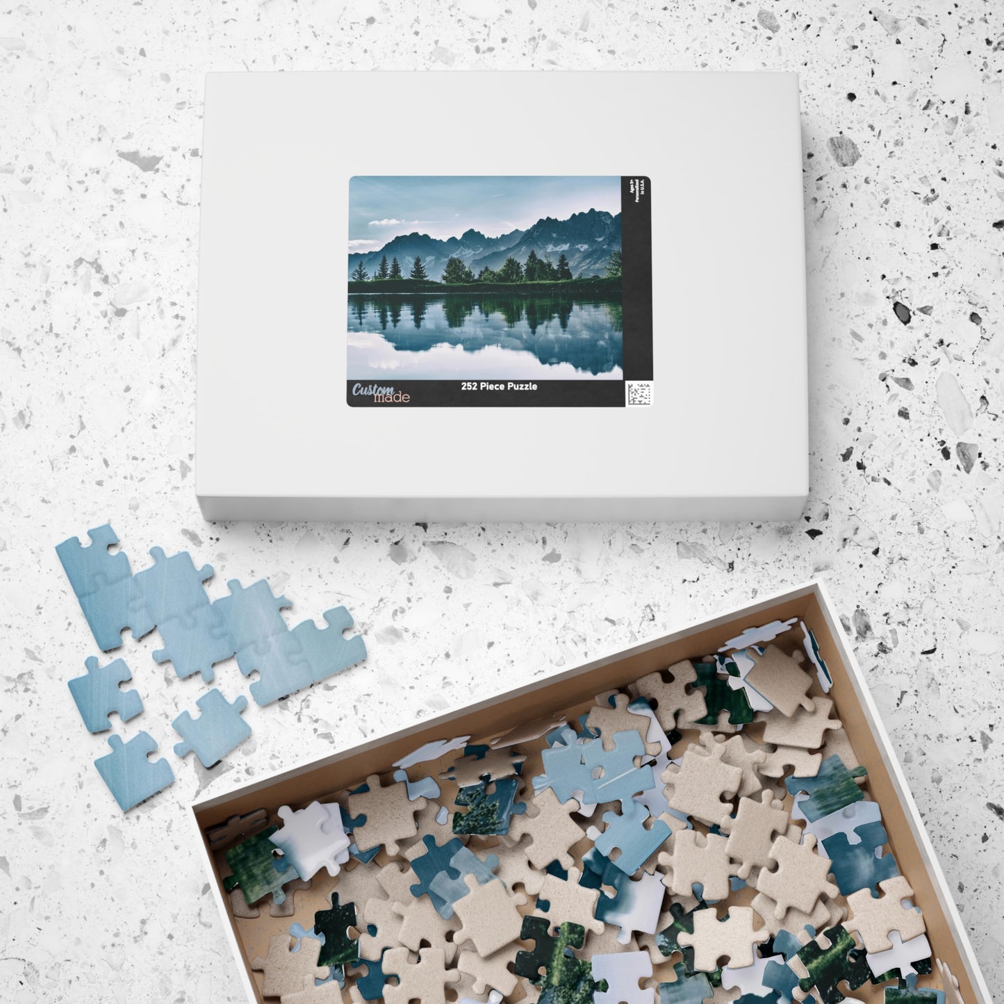Unleash your inner artist with our Island of Trees Puzzle. This high-quality jigsaw puzzle, available in 110 to 1014 pieces, depicts a tranquil island surrounded by a lush forest. Take a break from the hustle and bustle of daily life and immerse yourself in the beauty of nature with this luxurious and exclusive puzzle.