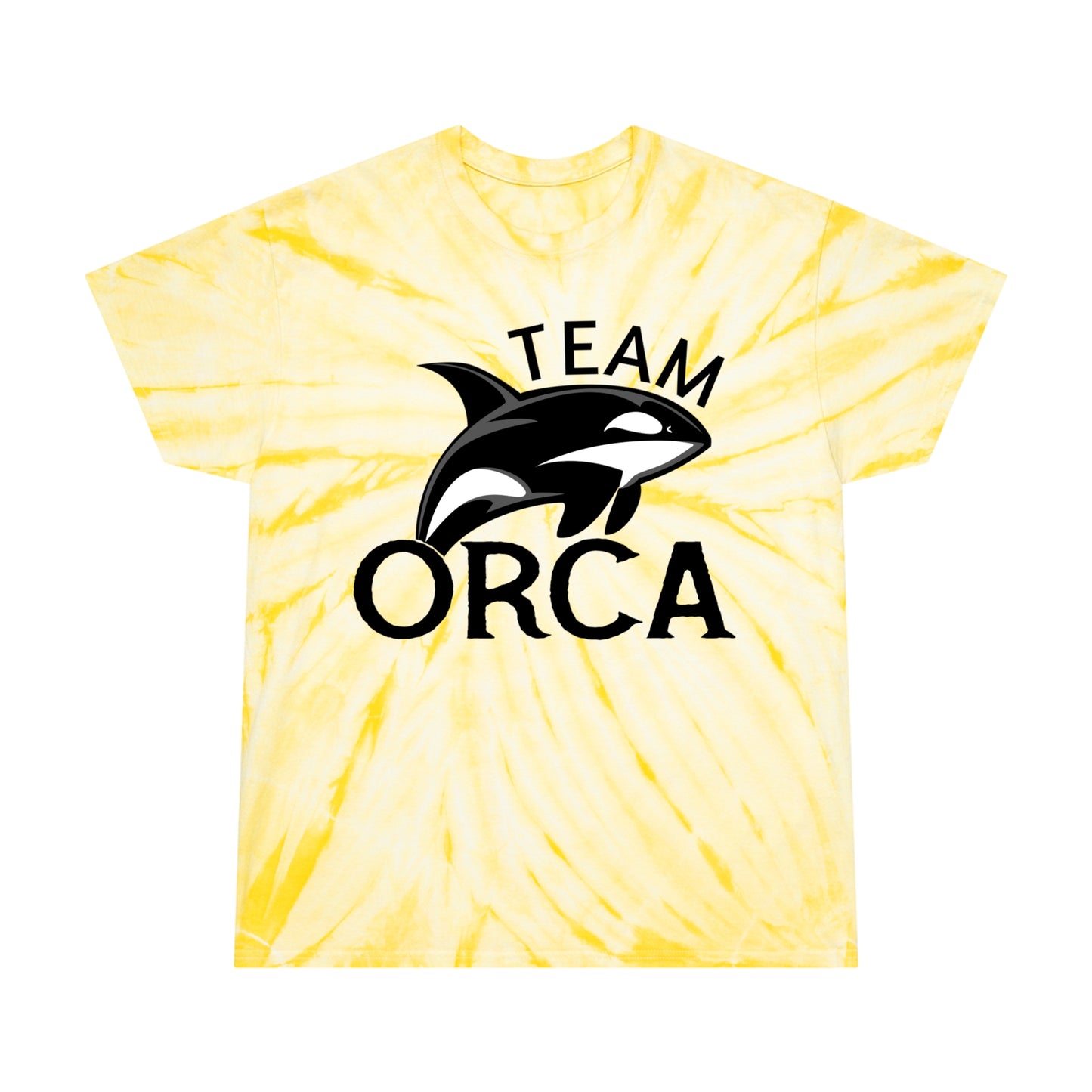 Get your groovy mojo back with this custom Team Orca tie-dye tee shirt. For stylish, laid-back appearances, this t-shirt is made with 100% pre-shrunk cotton for total softness, and features a cyclone pattern straight from the 60s.