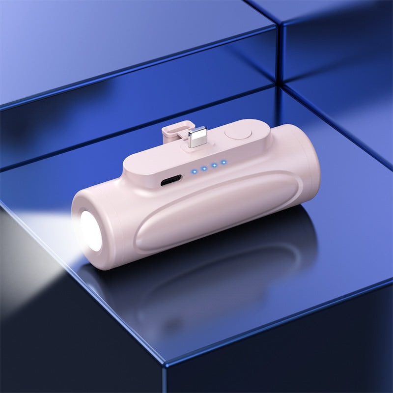Stay charged and illuminated on-the-go with our 5000mAh LED Flashlight Power Bank. With a powerful 5000mAh battery, you can charge your devices anytime, anywhere. The built-in LED flashlight provides extra light in emergency situations. An essential companion for your outdoor adventures.