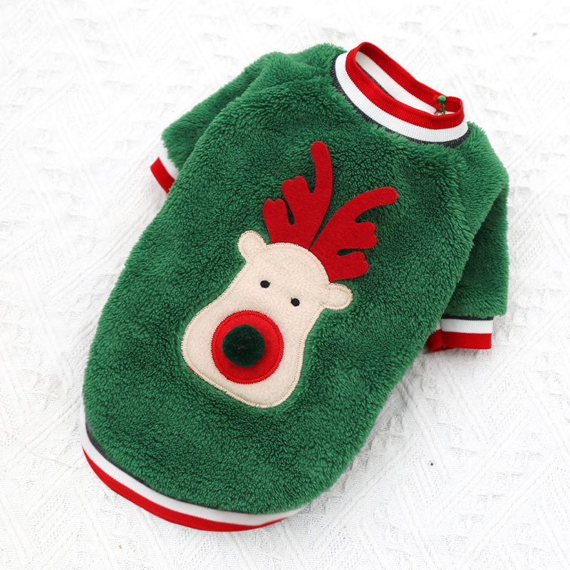Stay warm and stylish this holiday season with this cozy Comfy Fleece Christmas Pet Sweater! Made with a fleece material, it's sure to keep your pet nice and toasty as they trot through the winter wonderland. Deck your furry friend out for the festive season!