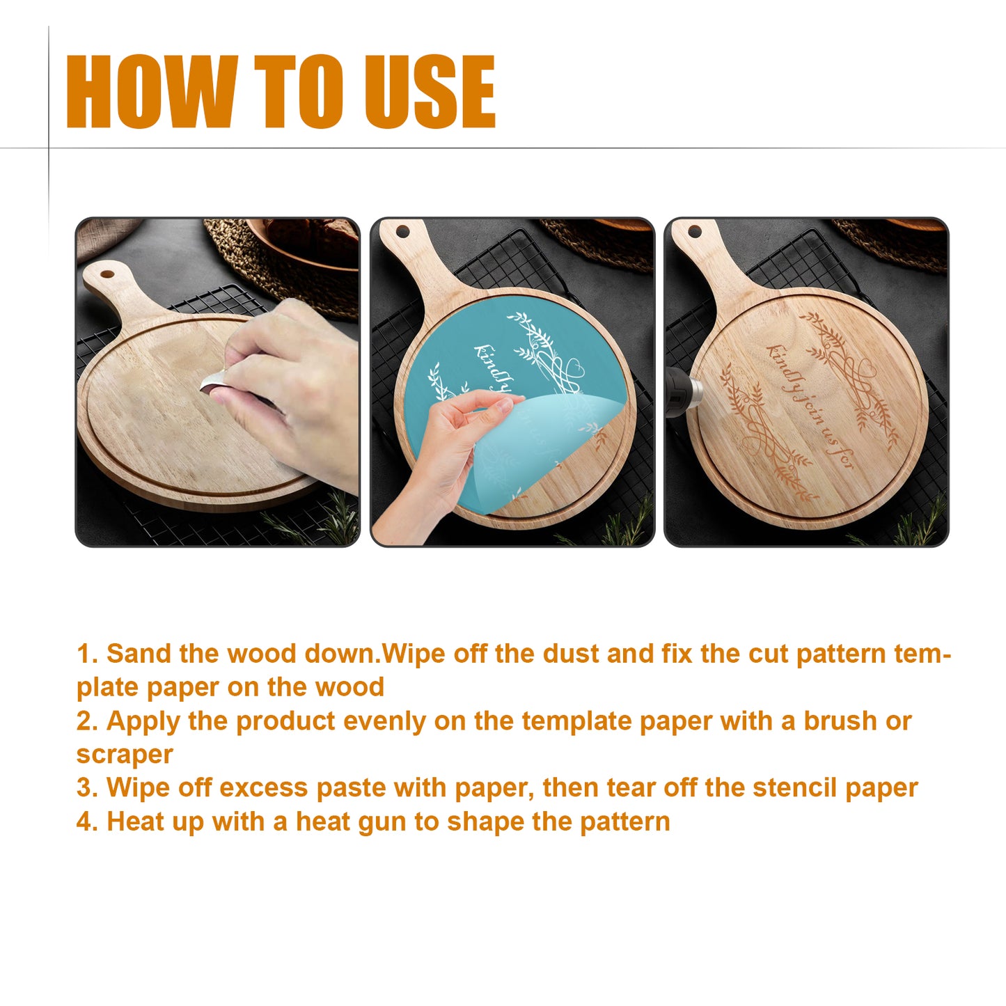 DIY Wood Burning Paste Cloth Kit