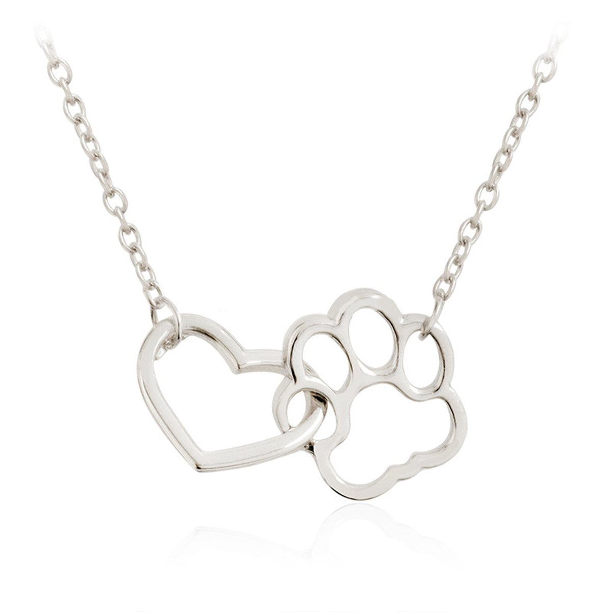 Capture the love and loyalty of your furry friend with our Heart Cat or Dog Footprint Necklace. This beautiful necklace features a heart pendant with a delicate paw print design, reminding you of the unconditional love and companionship of your pet. Show off your love with this unique accessory!