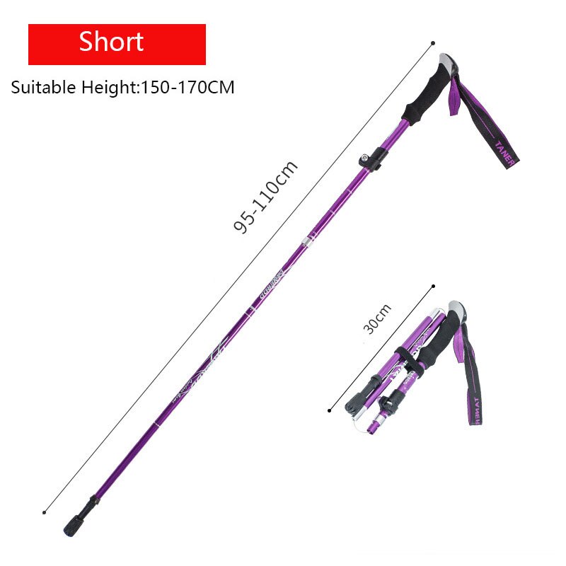 Experience stability and comfort on every step with the Ultralight Anti-Shock Telescopic Walking Stick. Designed to reduce impact and absorb shocks, this walking stick eases strain on your joints during long walks or hikes.