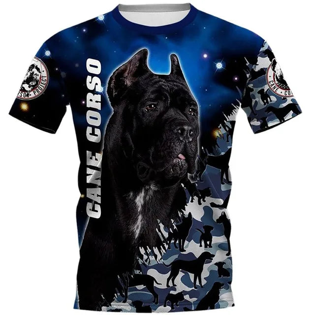 Experience the ultimate comfort with our 3D Dog Round Neck Short Sleeved T-Shirts for men and women. Made from high-quality materials, our shirts feature a unique 3D design that is sure to make you stand out.