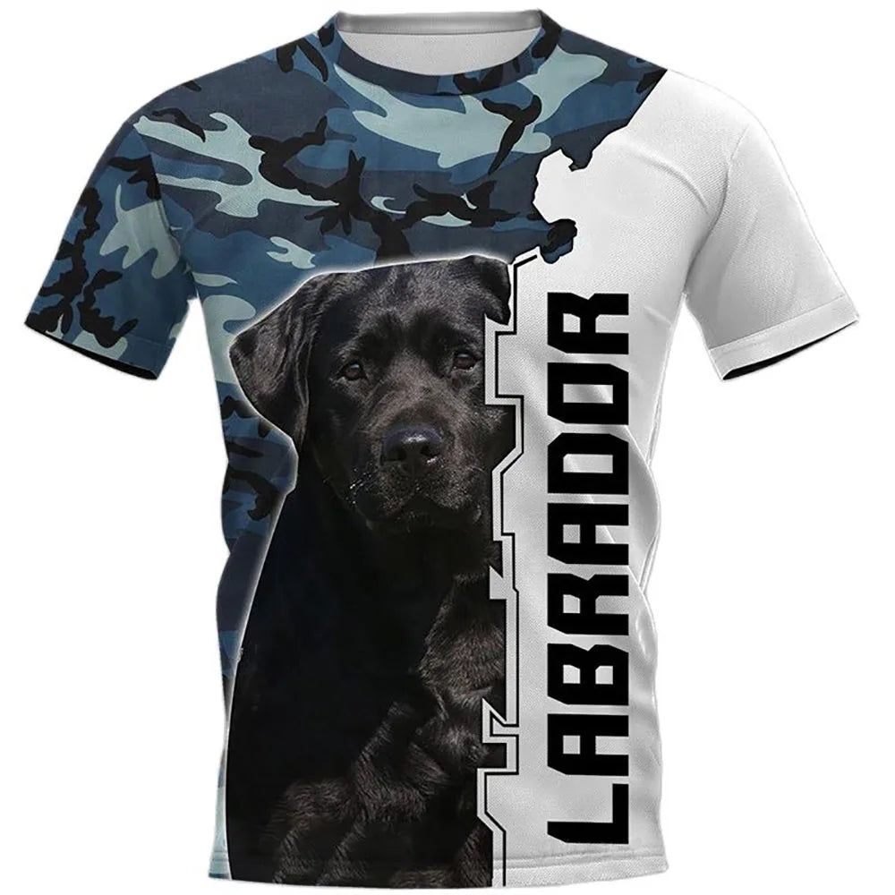 Experience the ultimate comfort with our 3D Dog Round Neck Short Sleeved T-Shirts for men and women. Made from high-quality materials, our shirts feature a unique 3D design that is sure to make you stand out.