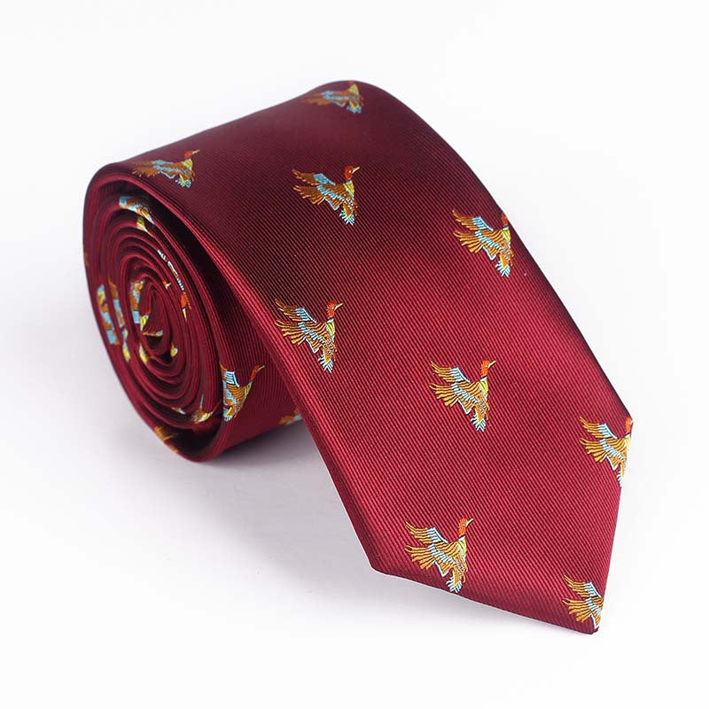 Handsome Bird Multi Colored Tie