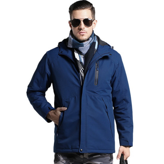 Stay warm and dry in any weather with our Warm Waterproof USB Heated Jacket! Featuring built-in heating technology and a waterproof exterior, this jacket is perfect for the cold and rainy days. Simply plug in any power bank and stay toasty and comfortable wherever you go.