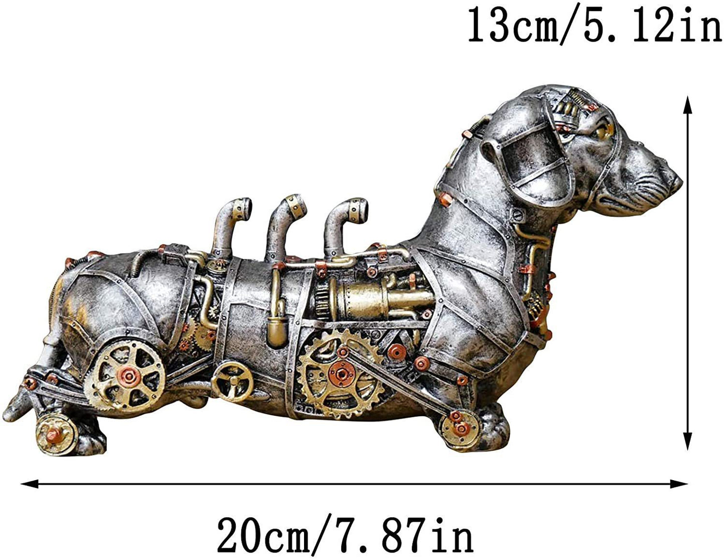 Transform your home into a whimsical steam punk paradise with these Mechanical Steam Punk Resin Statues. These statues will add a touch of industrial charm to any room, making them perfect for any steam punk enthusiast.