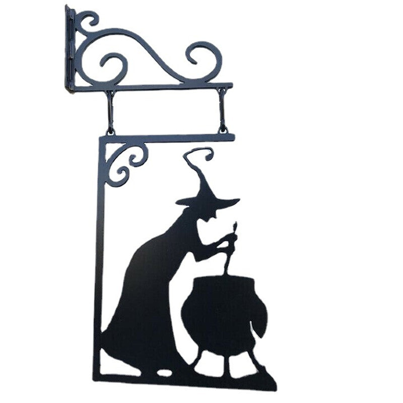 Bring a little magic to your home with this Witch & Cauldron Metal Wall Art. This artistic piece depicts a witch stirring her cauldron, creating something enchanting and sure to bring a unique atmosphere to any area it hangs.