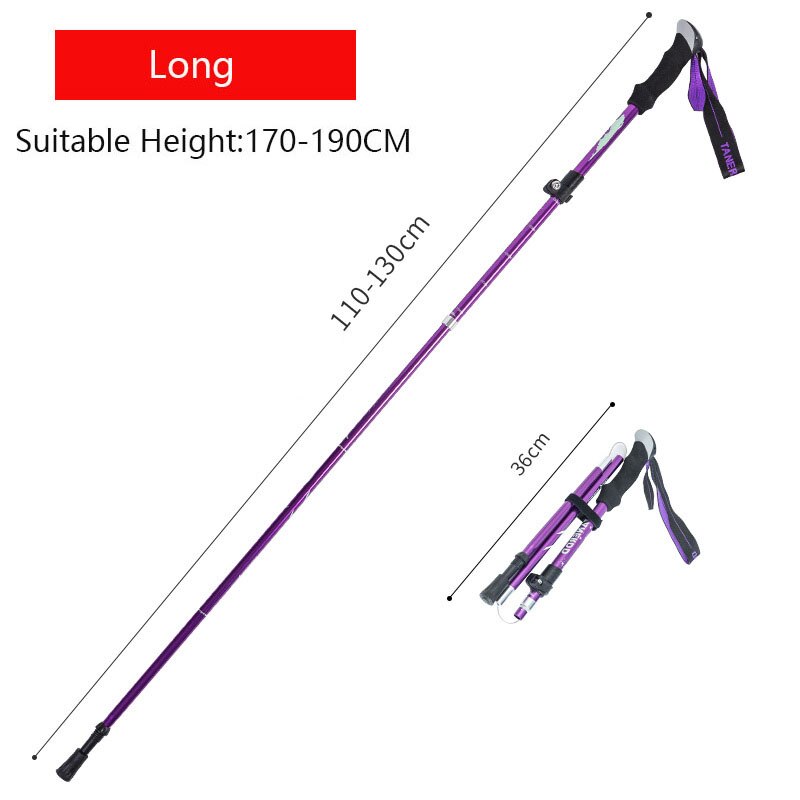 Experience stability and comfort on every step with the Ultralight Anti-Shock Telescopic Walking Stick. Designed to reduce impact and absorb shocks, this walking stick eases strain on your joints during long walks or hikes.