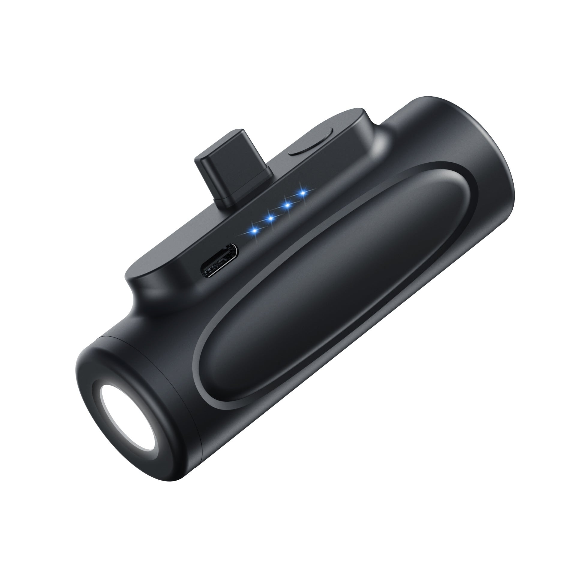 Stay charged and illuminated on-the-go with our 5000mAh LED Flashlight Power Bank. With a powerful 5000mAh battery, you can charge your devices anytime, anywhere. The built-in LED flashlight provides extra light in emergency situations. An essential companion for your outdoor adventures.