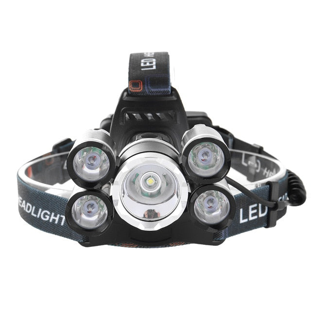 Be prepared for any situation with this powerful LED rechargeable 5-bulb headlamp. Harness up to 5 hours of continuous light and prepare for any dark situation with confidence. Enjoy a bright, wide-beam illumination that goes wherever you go, making it perfect for outdoor activities.