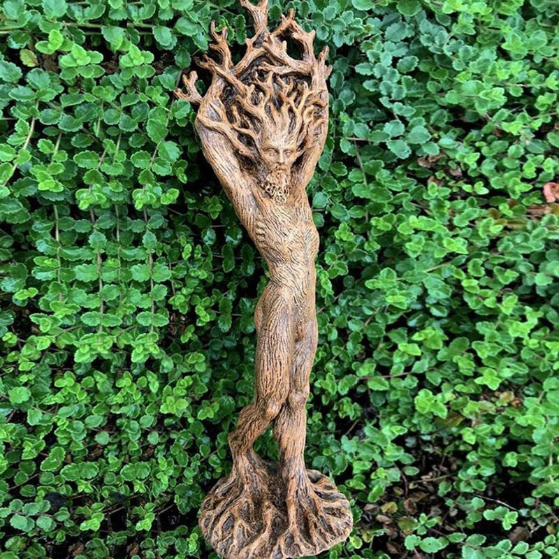 Bring the enchantment of the forest into your home with our Forest God and Tree Goddess statue made of durable resin. Hand-crafted with intricate details, this statue will add a mystical touch to any room. Perfect for nature lovers, this statue is a must-have addition to your decor.