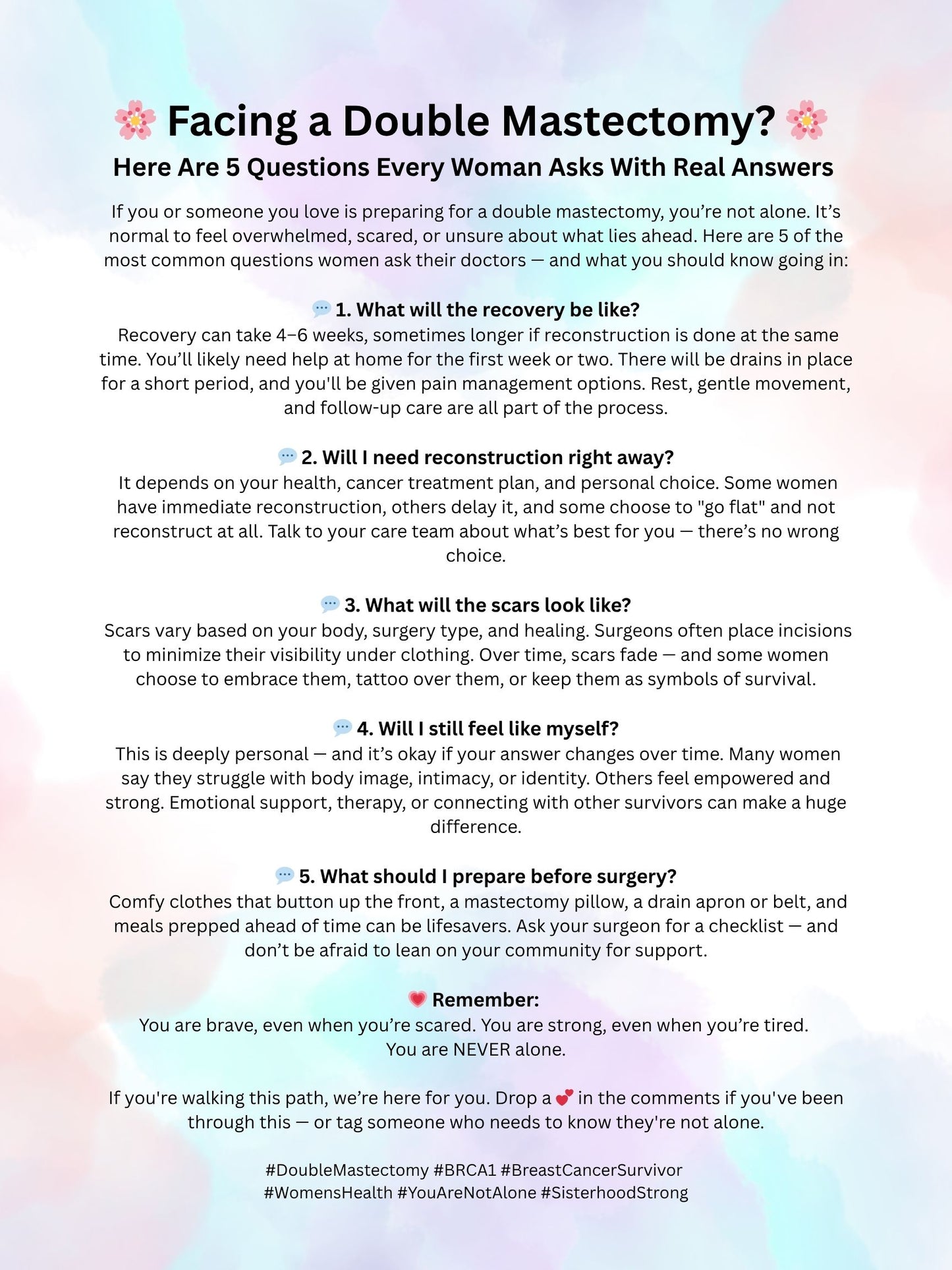 Facing a Double Mastectomy?