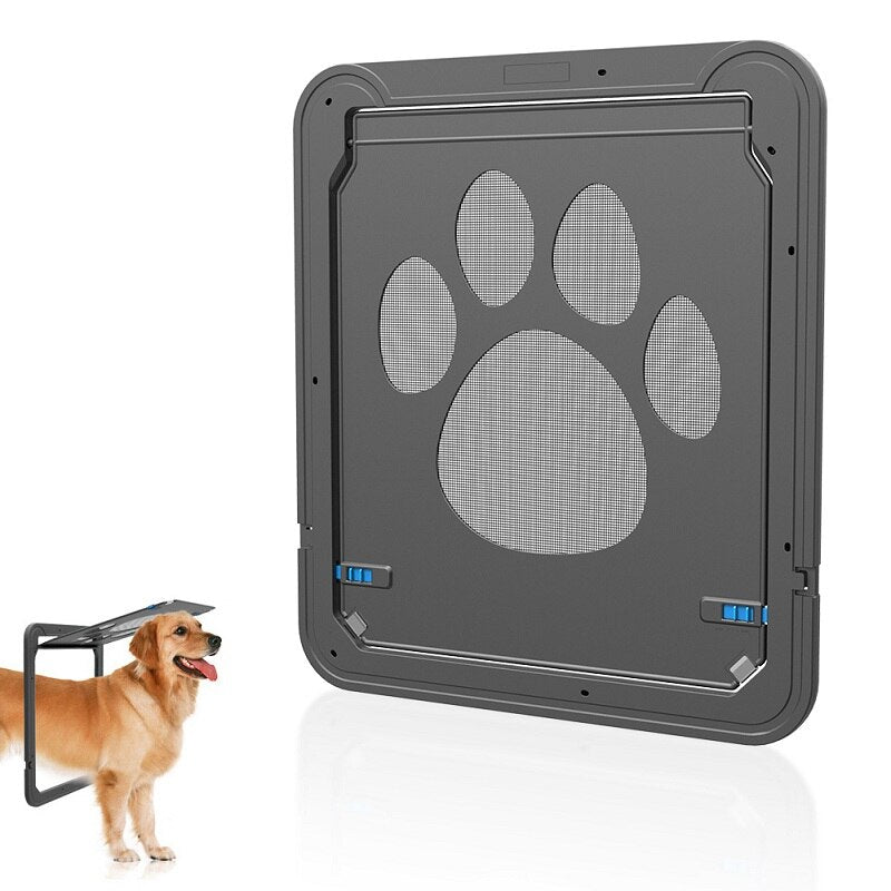 Our Lockable Magnetic Screen Pet Door is the perfect way to give your beloved pet freedom to enter and exit the house safely. The magnetic closure helps keep the door securely shut, ensuring your home's security, while the sturdy build makes installation a breeze.