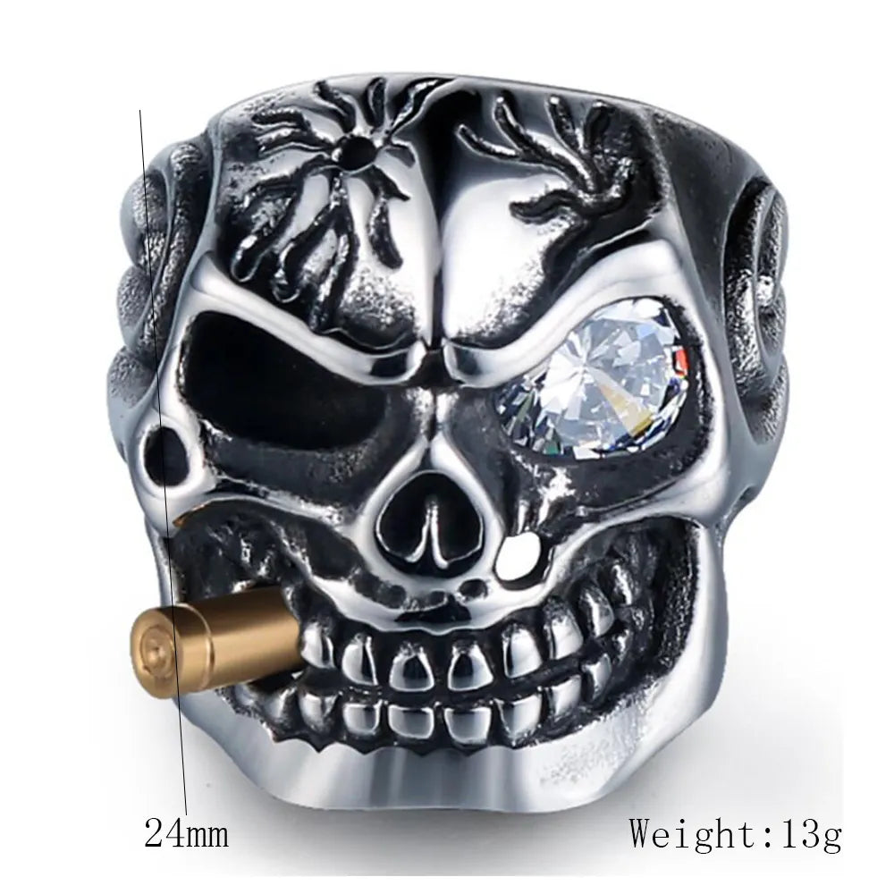 Elevate your Halloween style with this Vintage Viking Skeleton Finger Ring! Featuring a bold statement design, this unique ring is the perfect accessory for anyone looking for an edgy touch. Add a splash of daring to your look with this timeless ring!