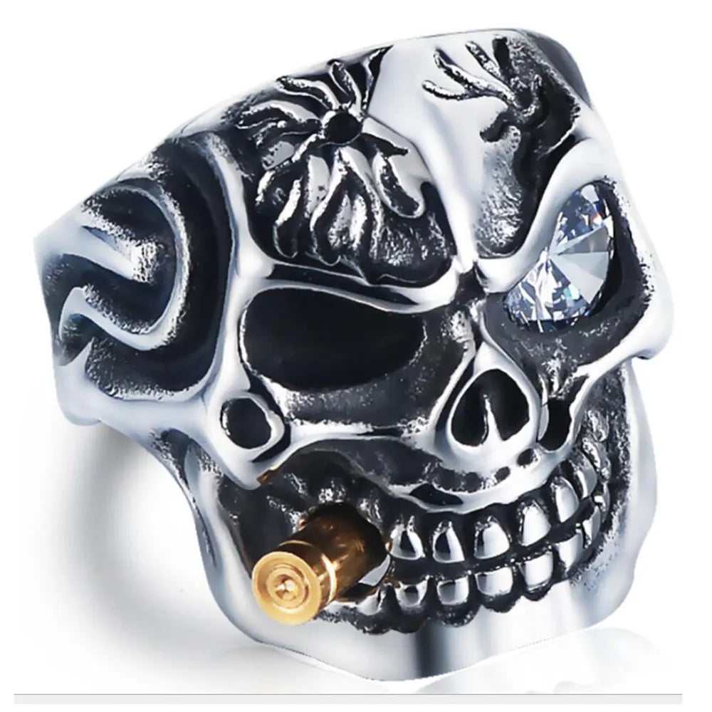 Elevate your Halloween style with this Vintage Viking Skeleton Finger Ring! Featuring a bold statement design, this unique ring is the perfect accessory for anyone looking for an edgy touch. Add a splash of daring to your look with this timeless ring!