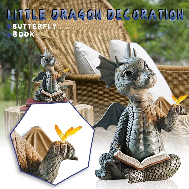 See your garden transform with these irresistibly cute little dragon sculptures! Instantly add a touch of mythical charm and an undeniable dose of charm. These friendly little guys are sure to brighten up any outdoor space!