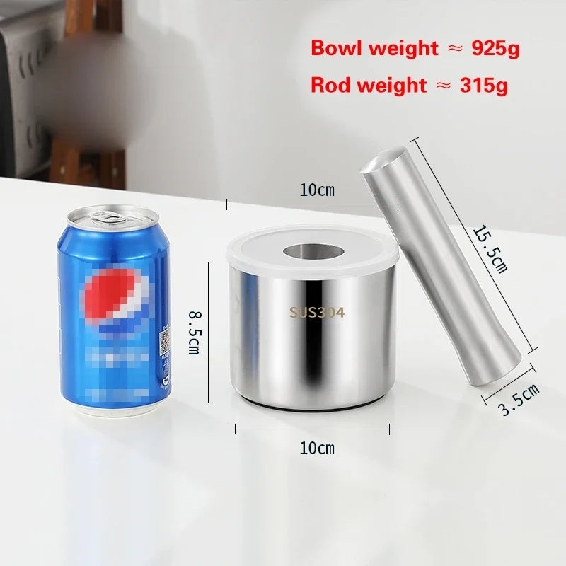 304 Stainless Steel Mortar