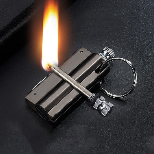 Be ready for whatever comes your way with the 10000 Use Match With Knife Keyring. This essential survival gear is perfect as an emergency kit, giving you reliable protection and convenience in any situation. Durable and lightweight, this keyring comes with a knife and a 10000 use match.