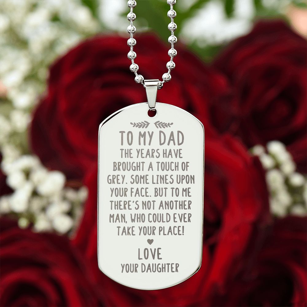 Surprise your loved one by giving them this unique and eye catching Engraved Dog Tag Necklace! It's a classic, yet stylish statement piece that is sure to spark conversation.