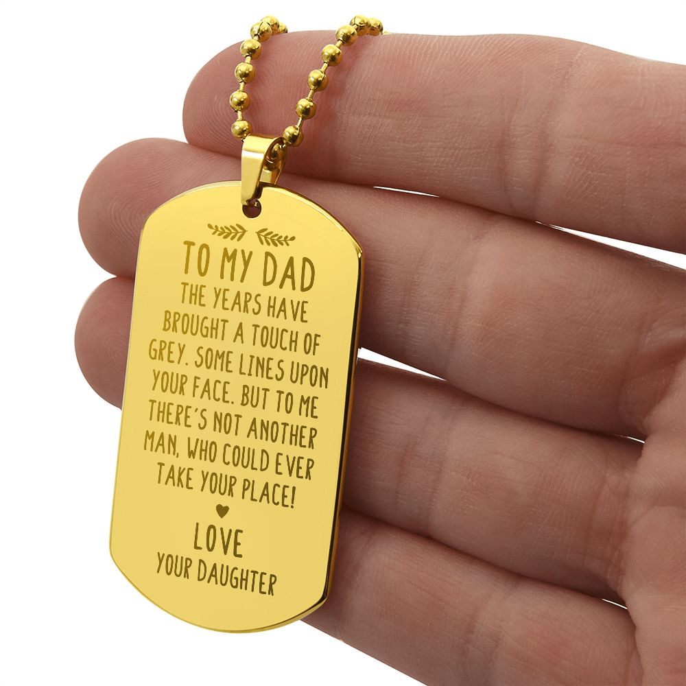 Surprise your loved one by giving them this unique and eye catching Engraved Dog Tag Necklace! It's a classic, yet stylish statement piece that is sure to spark conversation.