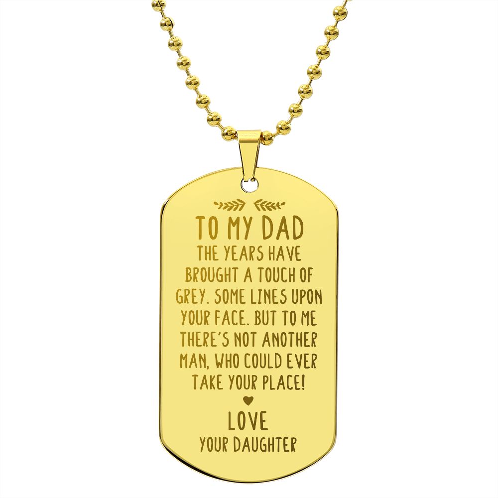 Surprise your loved one by giving them this unique and eye catching Engraved Dog Tag Necklace! It's a classic, yet stylish statement piece that is sure to spark conversation.