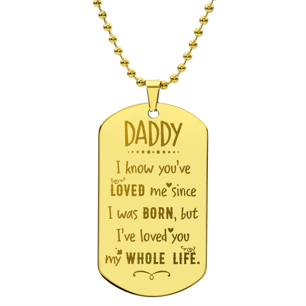Surprise your loved one by giving them this unique and eye catching Engraved Dog Tag Necklace! It's a classic, yet stylish statement piece that is sure to spark conversation.