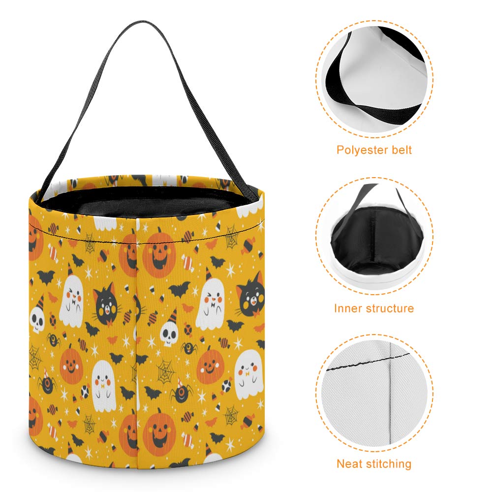 Make this Halloween unforgettable with our Large Trick or Treat Candy Bag. Designed to hold plenty of treats, its spacious size ensures no candy gets left behind. Durable and easy to carry, this bag is perfect for kids on a night of fun and adventure. Get ready to collect all your favorite sweets in style and comfort!