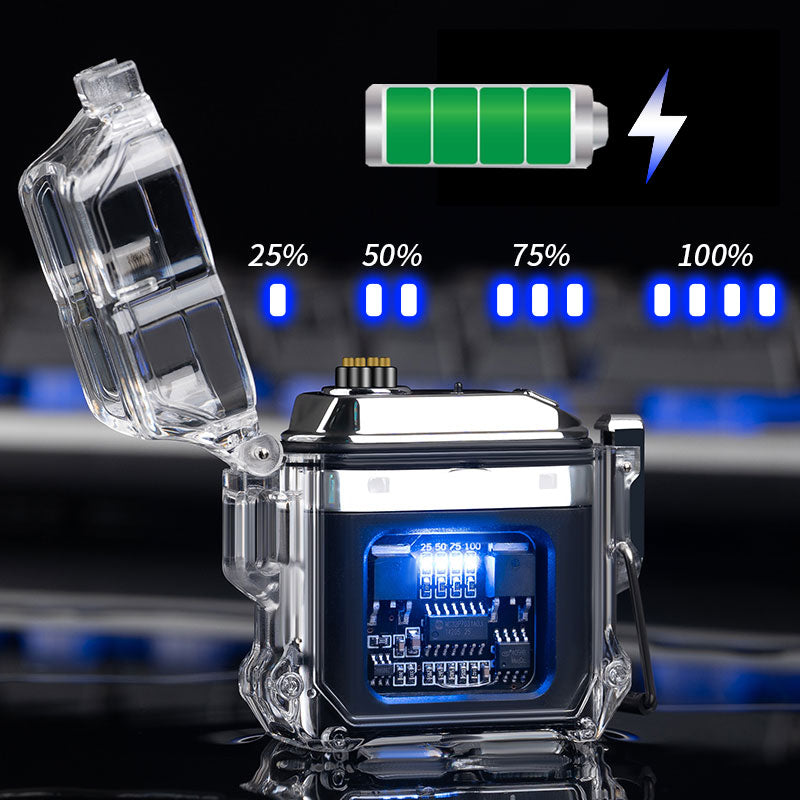 The USB Windproof Double Arc Electric Lighter is an essential emergency companion. Crafted with a durable, windproof design, this lighter allows for reliable use in any weather, ensuring your safety in any situation. Refillable and USB powered, this reliable lighter is perfect for any emergency.