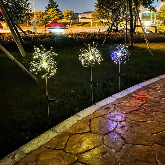 Celebrate Independence Day with style! This solar powered LED Firework Light will light up your night sky with patriotic energy. Let the stars align and shine with a festive sparkle! 