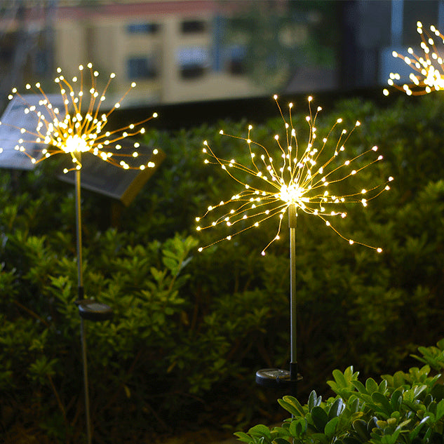Celebrate Independence Day with style! This solar powered LED Firework Light will light up your night sky with patriotic energy. Let the stars align and shine with a festive sparkle!