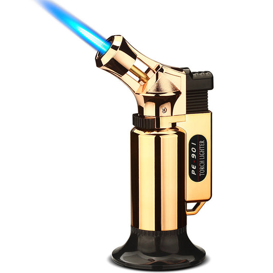 Discover the power of heat with this Powerful Metal Butane Lighter. This sleek lighter is made of durable metal, making it perfect for lighting up any situation with ease and convenience. Let the possibilities ignite with just the press of a button!