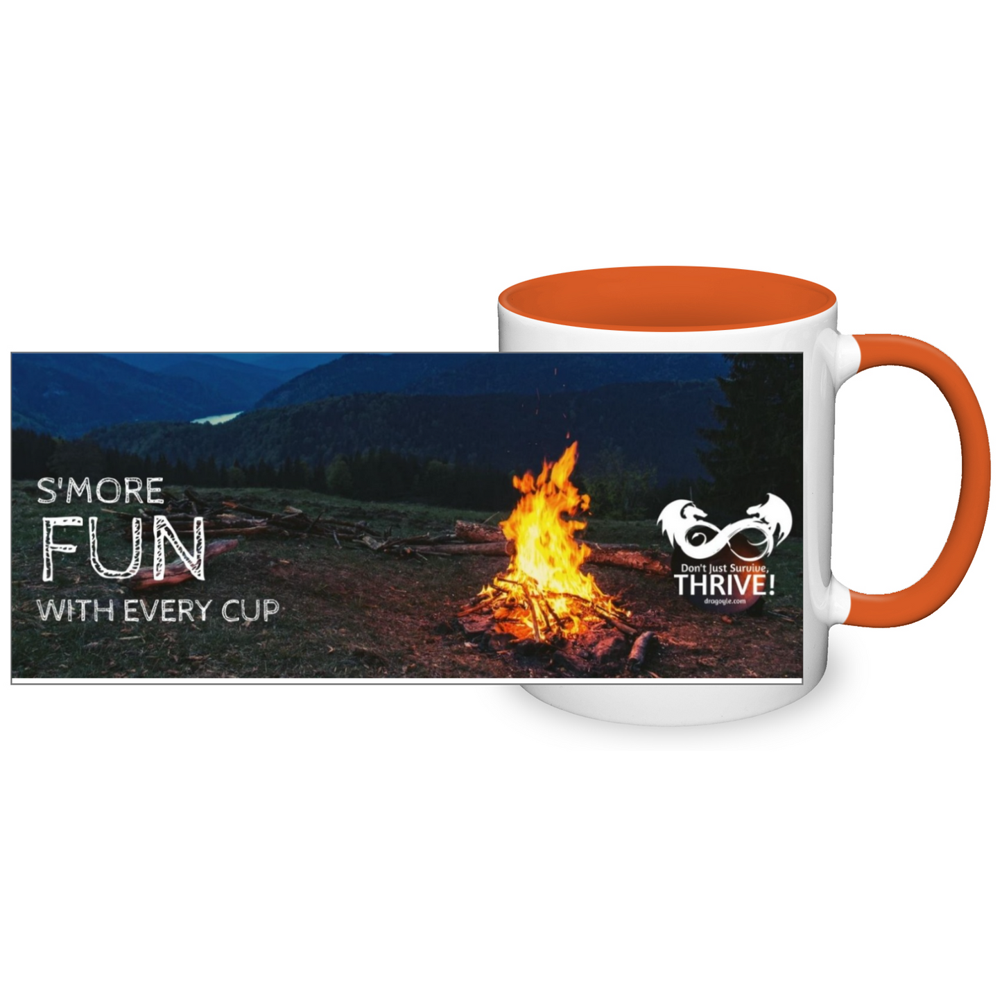 Indulge in the ultimate camping experience with our Smore Fun With Every Cup Two Toned Camping Mug! Feel the warmth of your hands as you wrap them around the mug, while enjoying delicious s'mores in every sip. Its durable and stylish design makes it the perfect companion for all your outdoor adventures.