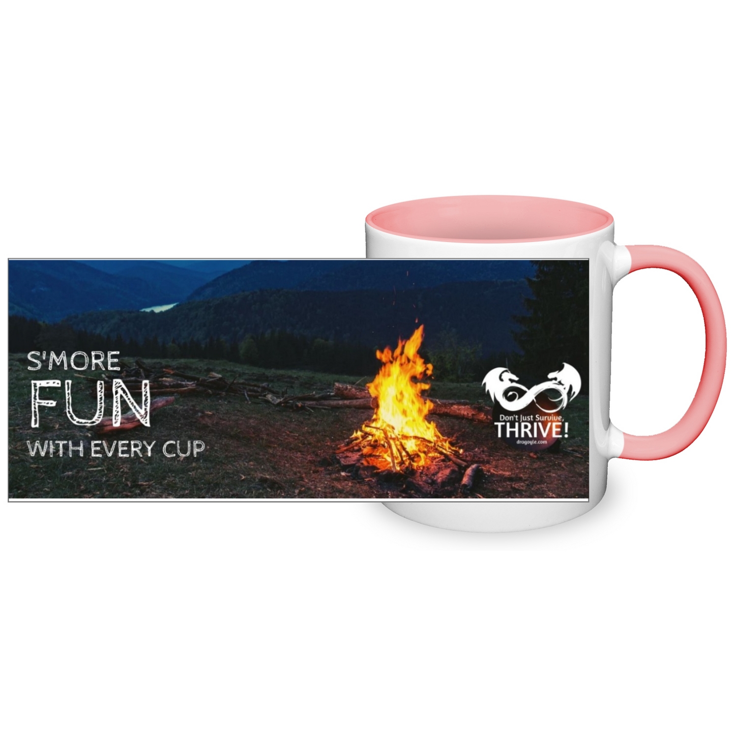 Indulge in the ultimate camping experience with our Smore Fun With Every Cup Two Toned Camping Mug! Feel the warmth of your hands as you wrap them around the mug, while enjoying delicious s'mores in every sip. Its durable and stylish design makes it the perfect companion for all your outdoor adventures.